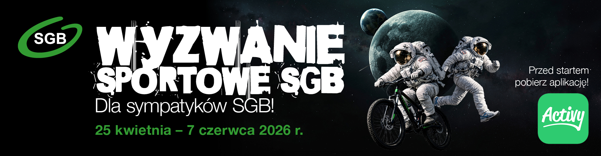 Baner Wyzwanie Sportowe SGB